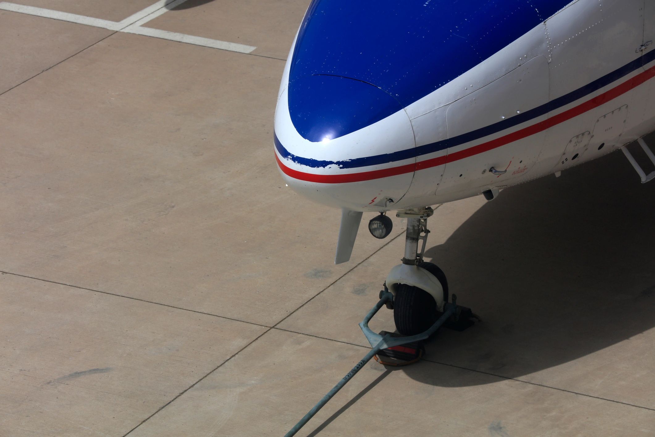 multi-engine aircraft on runway